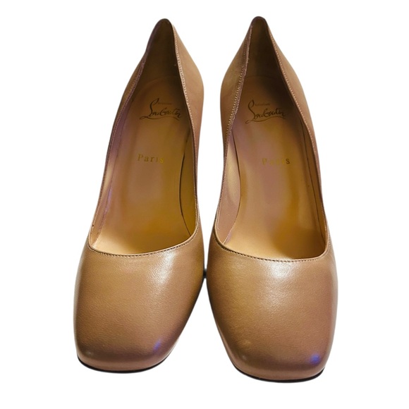 Christian Louboutin Viva Pump 85 Nappa Nude Red Bottom Heels US 8.5 NWT - Picture 4 of 10